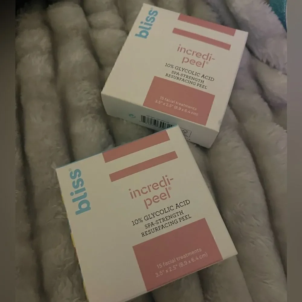 bliss incrideble peel- incredi peel 30ttl treatments 2boxes